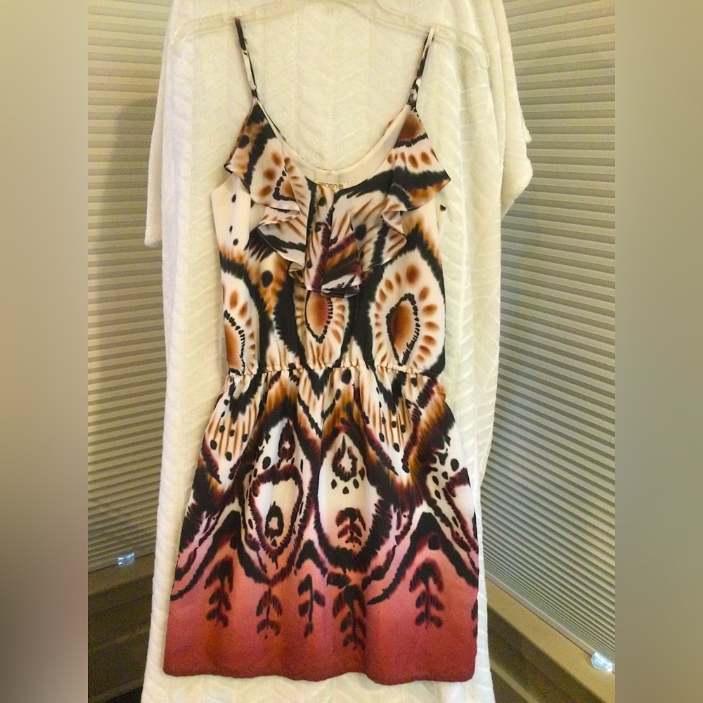 Multi colored strappy, sleeveless dress
